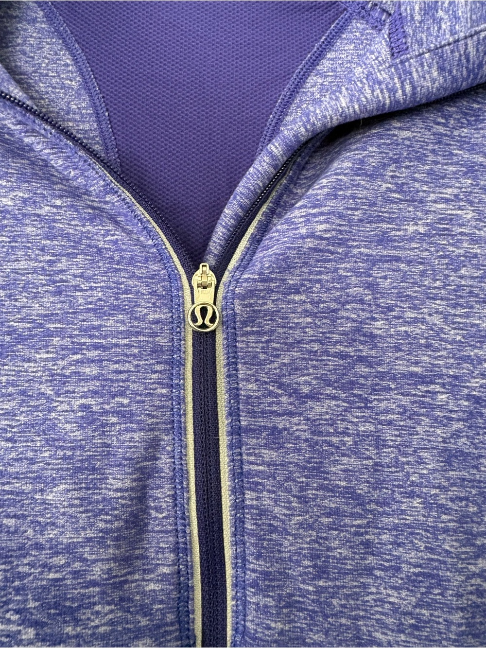 lululemon athletica Heathered Purple Half-Zip Pullover - Picture 2 of 4